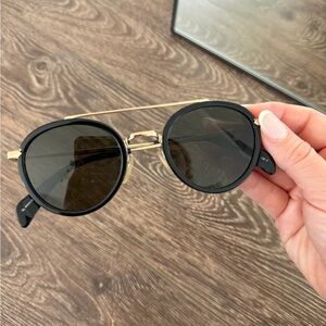 100% authentic Celine Black and Gold Sunglasses